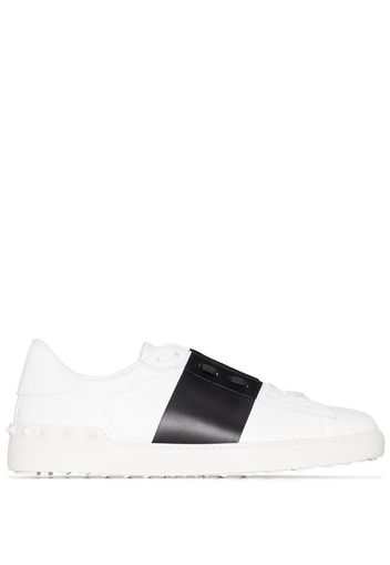 white Rock low top leather sneakers