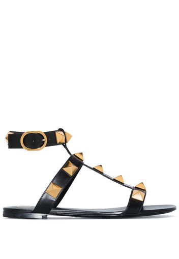 Valentino Garavani Roman Stud leather sandals - Nero