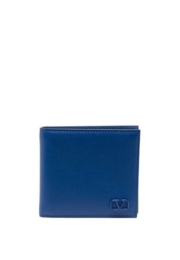 Valentino Garavani Portafoglio bi-fold VLOGO Signature - Blu