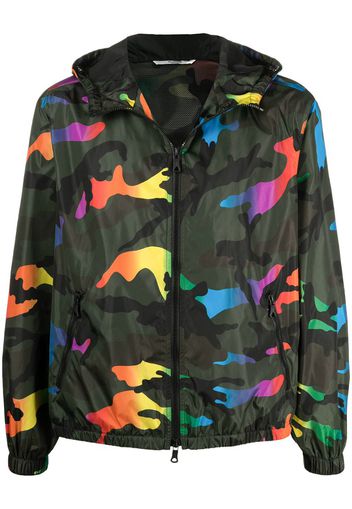 camouflage-print jacket