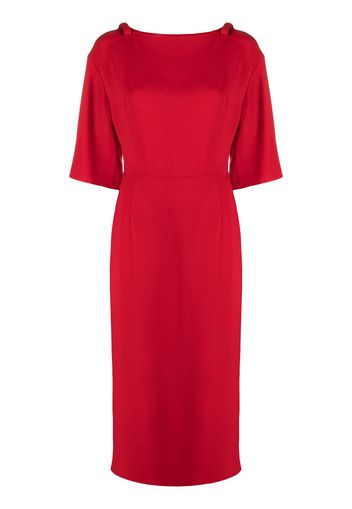 Valentino bow-embellished shift dress - Rosso