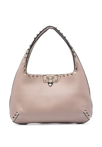 Valentino Garavani small Rockstud tote bag - Toni neutri