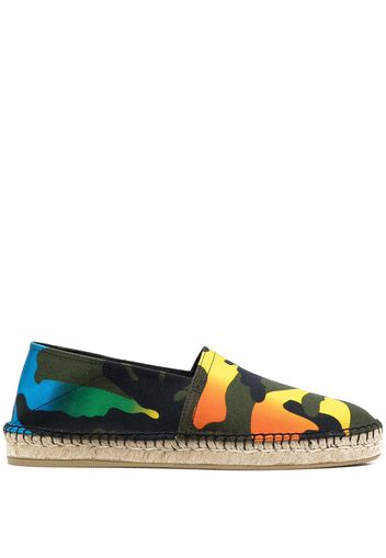 Valentino Garavani Espadrilles con stampa camouflage - Verde