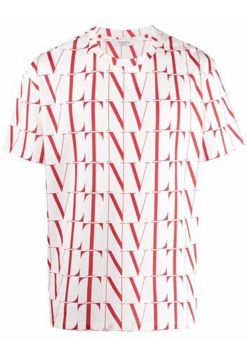 Valentino T-shirt VLTN TIMES con stampa - Bianco