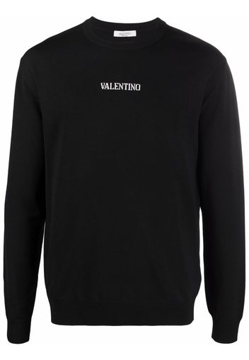 Valentino Maglione con logo - Nero