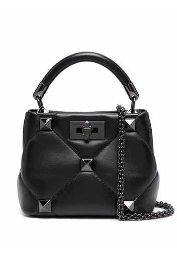 Valentino Garavani Borsa Roman Stud piccola - Nero