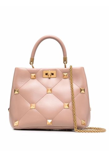 Valentino Garavani Roman Stud leather tote - Rosa