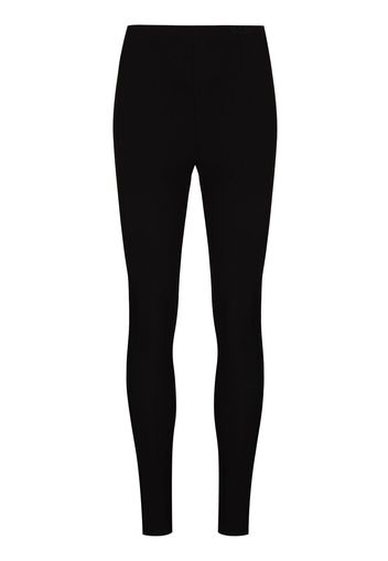 Valentino VLTN STRETCH JERSEY LEGGINGS WITH LOGO W - Nero