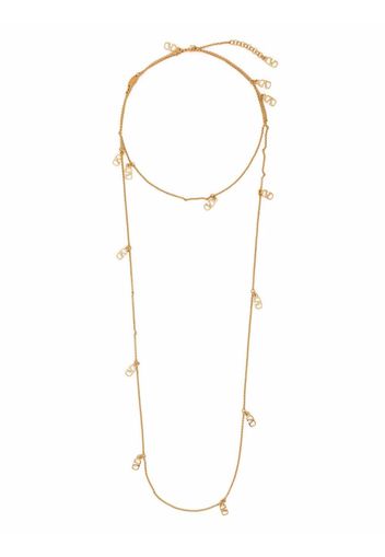 Valentino Garavani VLogo Signature layered necklace - Oro