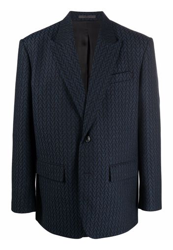 Valentino pinstriped suit jacket - Blu