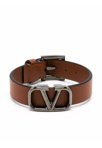 Valentino Garavani VLogo Signature buckle bracelet - Marrone