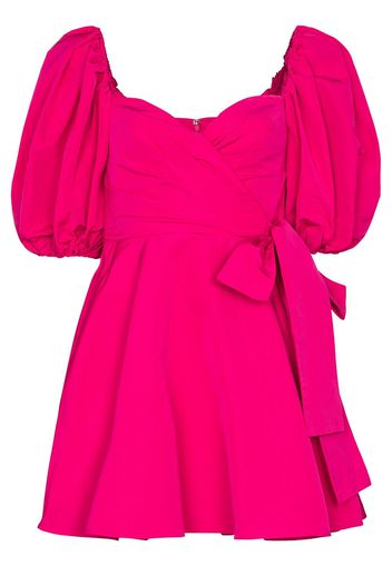 Valentino VLTN SWTHRT NK PFF SS WRAP TIE FLARE MIN - Rosa