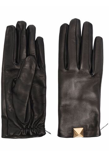 Valentino Garavani Roman Stud leather gloves - Nero