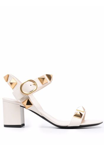 Valentino Garavani Roman Stud leather sandals - Toni neutri