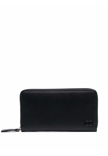 Valentino Garavani Vlogo plaque continental wallet - Nero