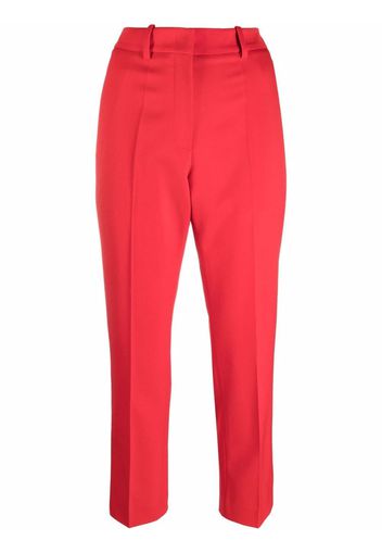 Valentino Pantaloni sartoriali crop - Rosso