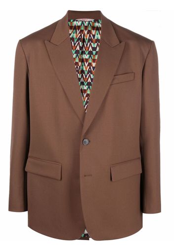 Valentino single-breasted blazer - Marrone