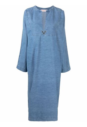 Valentino denim tunic-style dress - Blu