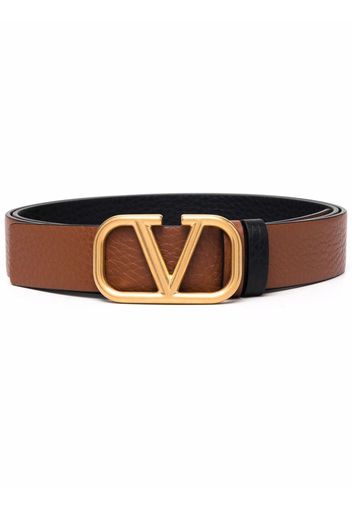 Valentino Garavani VLogo Signature buckle belt - Marrone