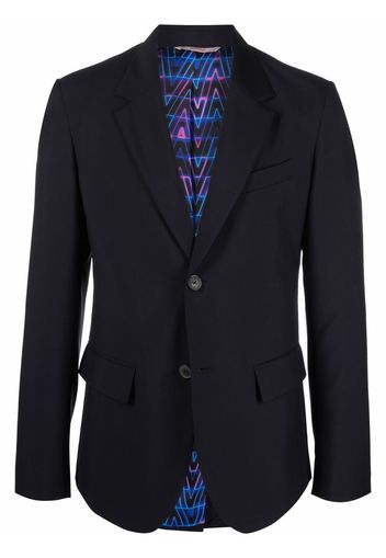 Valentino notched-lapel single-breasted blazer - Blu