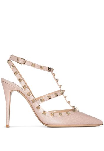 Valentino Garavani VALENTINO ROCKSTUD 100 HH PMP ANKL STRP - Toni neutri