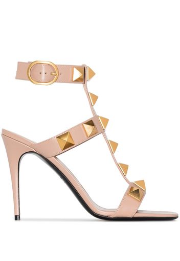 Valentino Garavani Sandali Roman Stud 100mm - Rosa