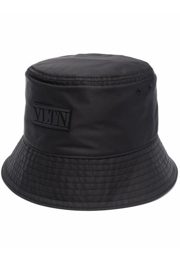 Valentino logo patch bucket hat - Nero