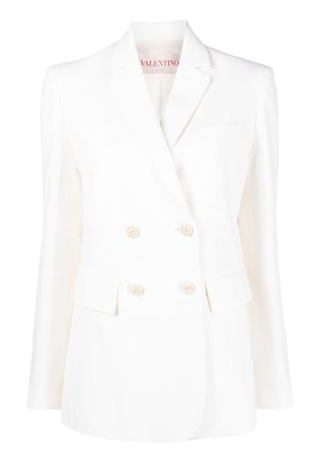 Valentino double-breasted wool blazer - Bianco