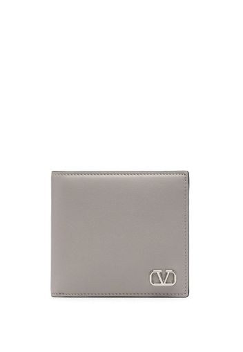 Valentino Garavani VLogo plaque bi-fold wallet - Grigio
