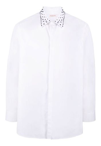 Valentino Rockstud-embellished tailored shirt - Bianco