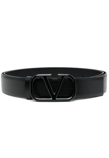 Valentino Garavani VLOGO leather belt - Nero