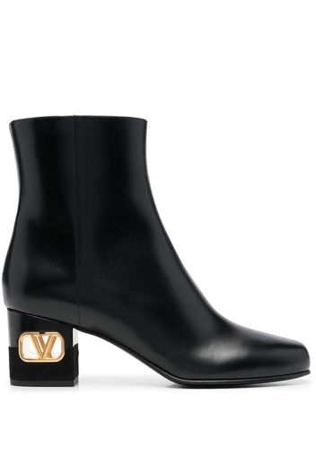 Valentino Garavani VLogo heel ankle boots - Nero