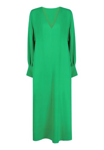 Valentino V-neck long-length dress - Verde