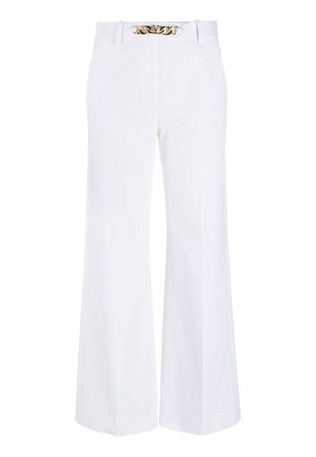 Valentino VLogo Chain wide-leg trousers - Bianco