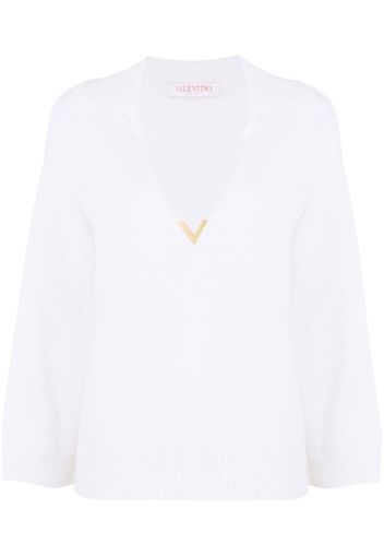 Valentino VGold detail jumper - Bianco