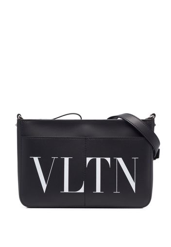 Valentino Garavani Borsa messenger con stampa - Nero