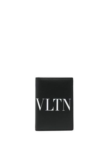 Valentino Garavani logo-print bi-fold wallet - Nero