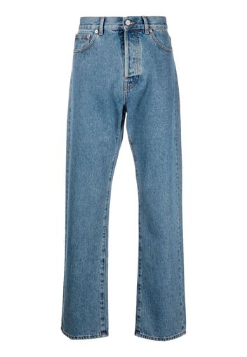 Valentino VLogo straight-leg jeans - Blu