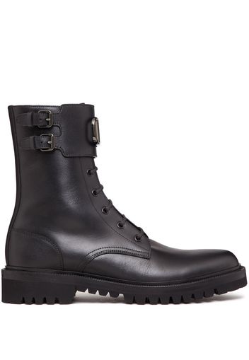 Valentino Garavani ankle-length leather boots - Nero