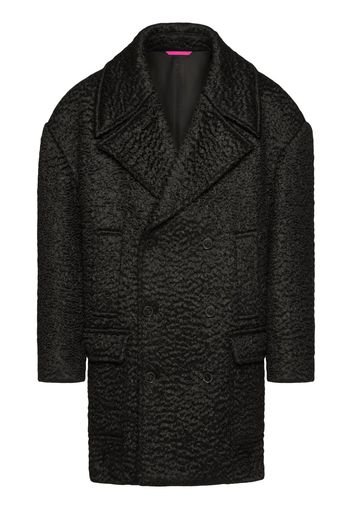 Valentino drop-shoulder double-breasted coat - Nero