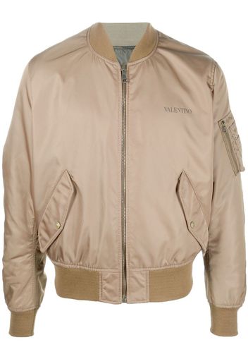 Valentino reversible bomber-jacket - Marrone