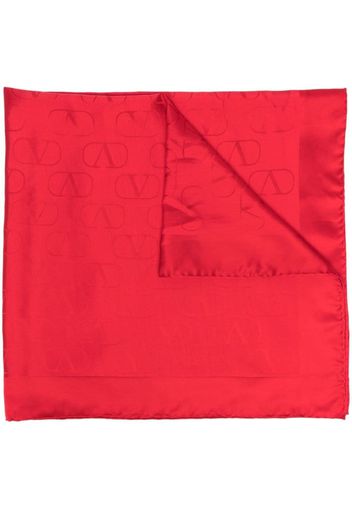 Valentino VLogo print scarf - Rosso