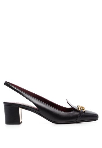 VALENTINO GARAVANI VLogo Chain 50mm slingback pumps - Nero