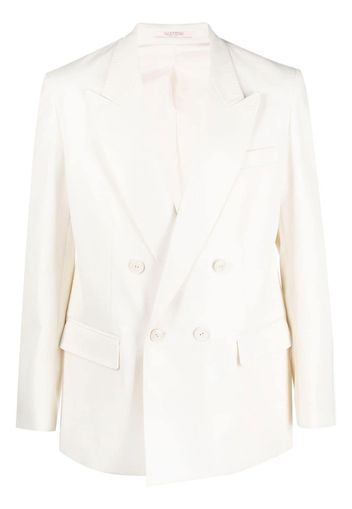 Valentino double-breasted blazer - Toni neutri