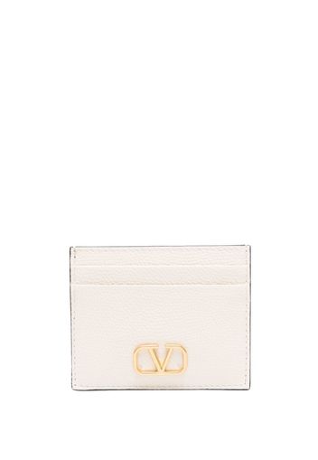 Valentino Garavani VLOGO leather cardholder - Bianco