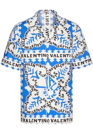 Valentino Camicia a maniche corte - Blu