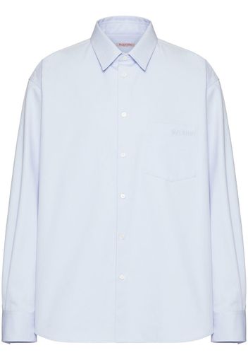 Valentino Camicia con ricamo - Blu