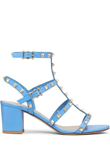 Valentino Garavani Sandali Rockstud con tacco largo 60mm - Blu