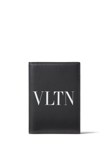 Valentino Garavani Portafoglio bi-fold VLTN in pelle - Nero