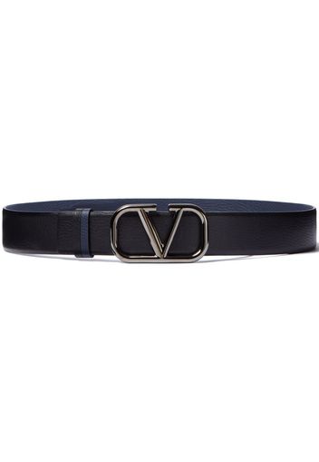 Valentino Garavani Cintura VLogo reversibile - Nero